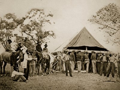 Filling Their Canteens, 1861-65 by Mathew B. Brady